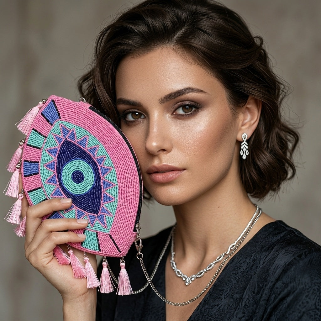 Juhi Pink — Canvas Banjara Boho Bag