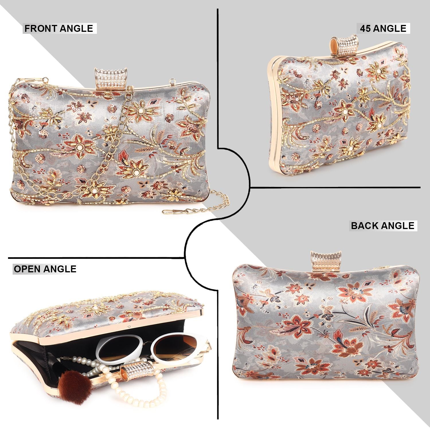 Swisni Embroidered Clutches - SWIS-404 - Creative View