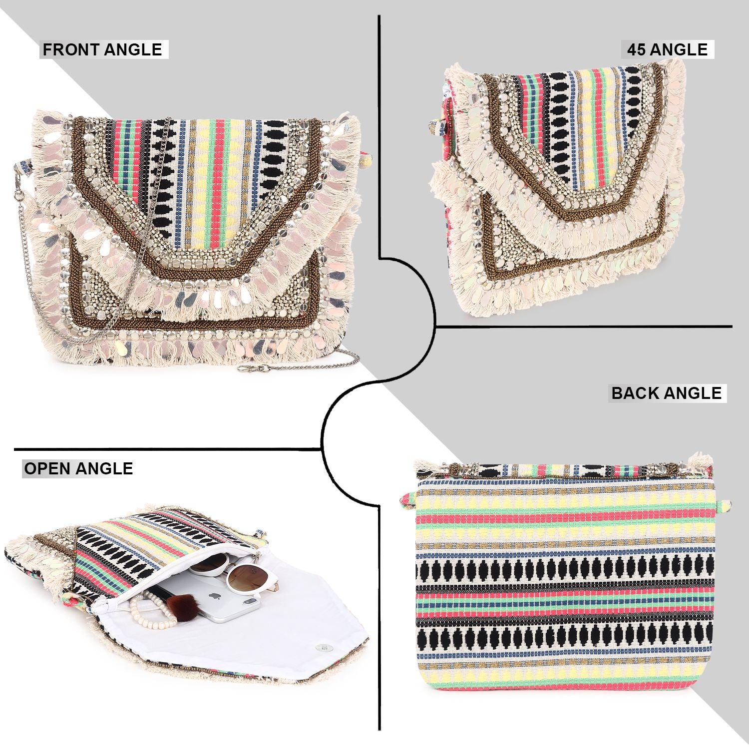 Swisni Banjara Boho Bag - SWIS-410 - Creative View