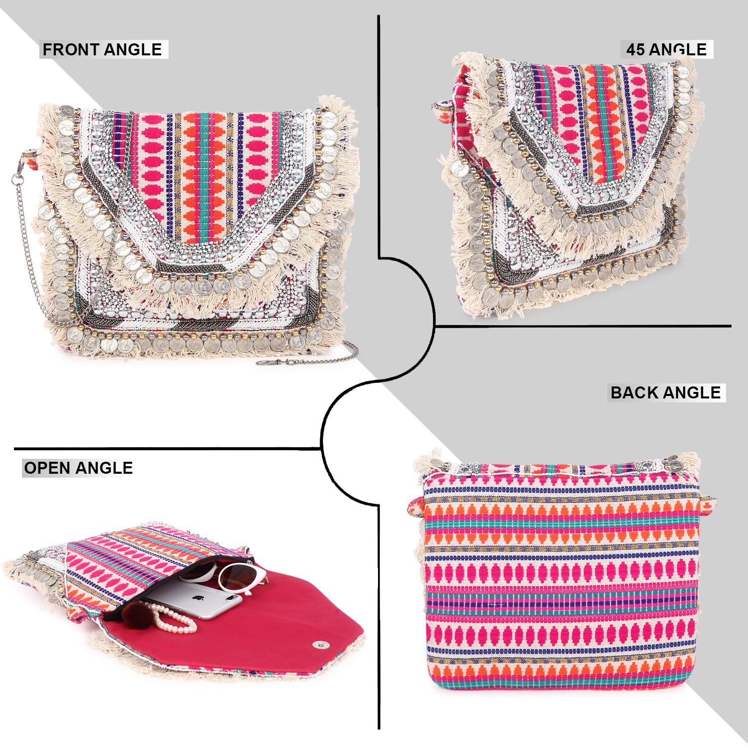 Swisni Banjara Boho Bag - SWIS-411 - Creative View