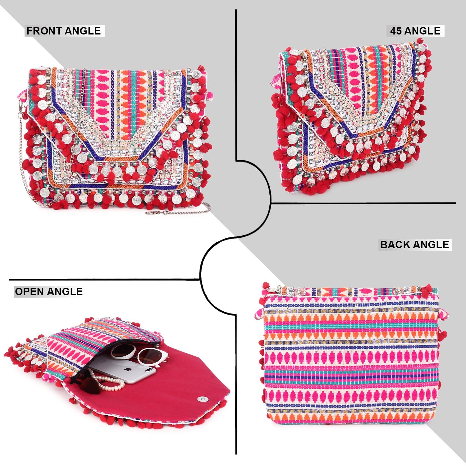 Swisni Banjara Boho Bag - SWIS-413 - Creative View