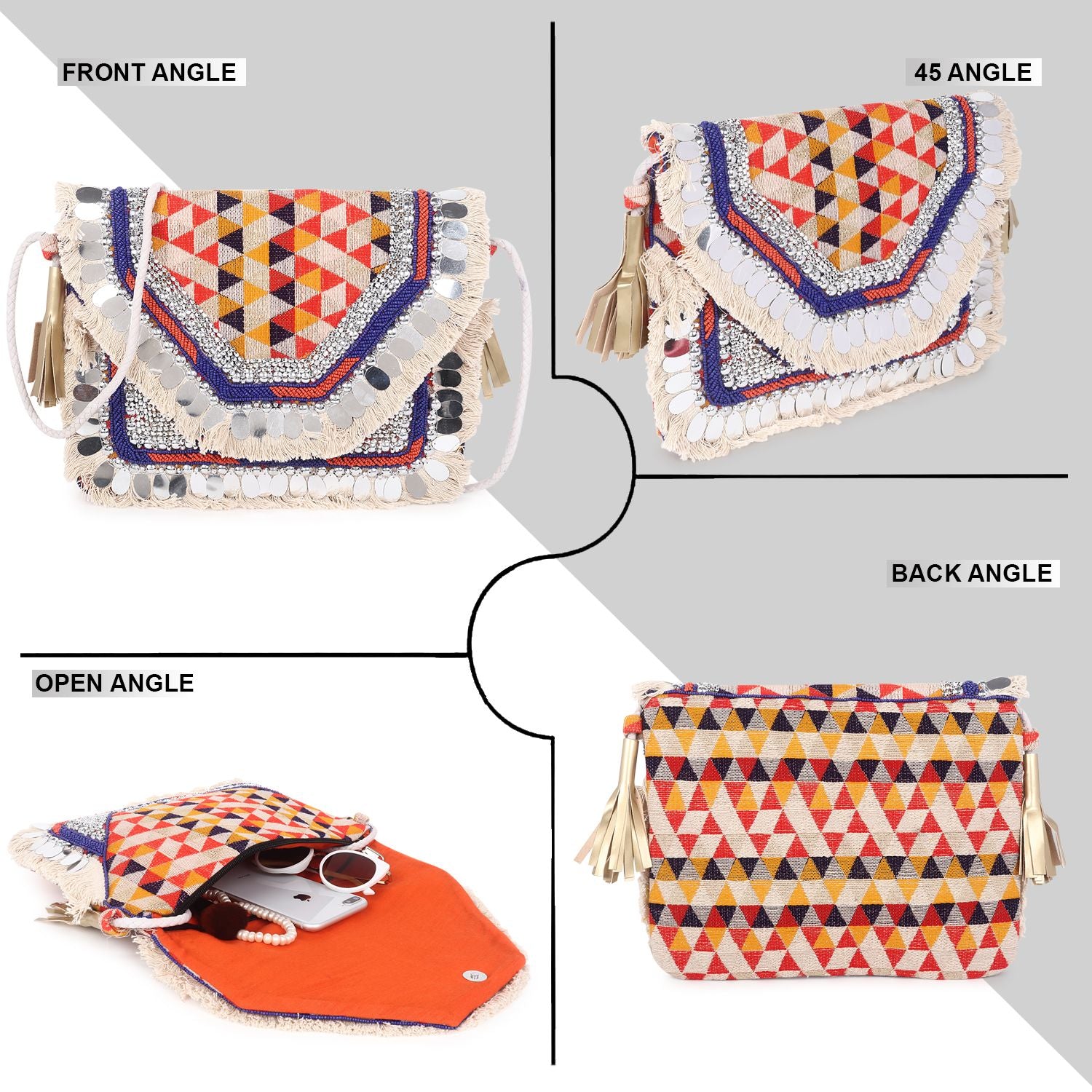 Swisni Banjara Boho Bag - SWIS-414 - Creative View