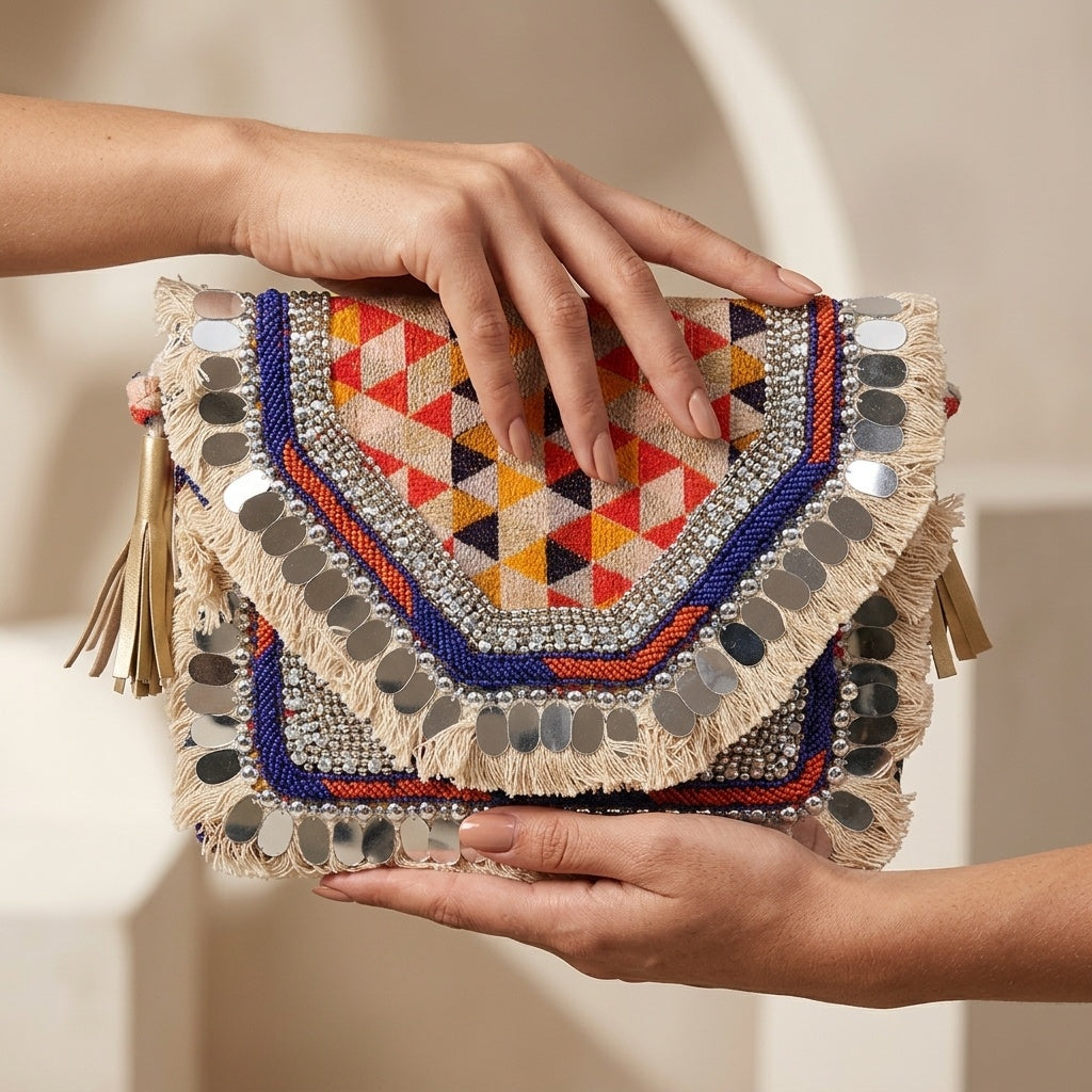 Riddhi — Canvas Banjara Boho Bag