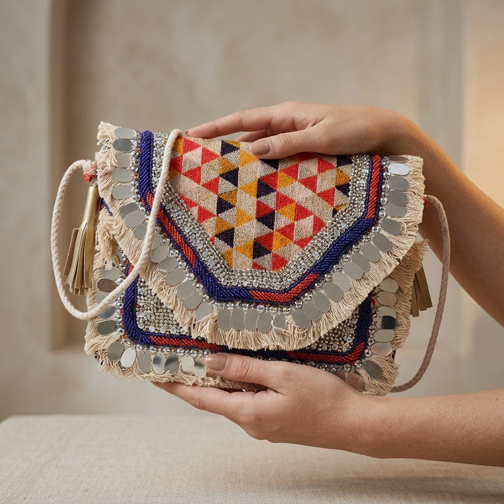 Riddhi — Canvas Banjara Boho Bag
