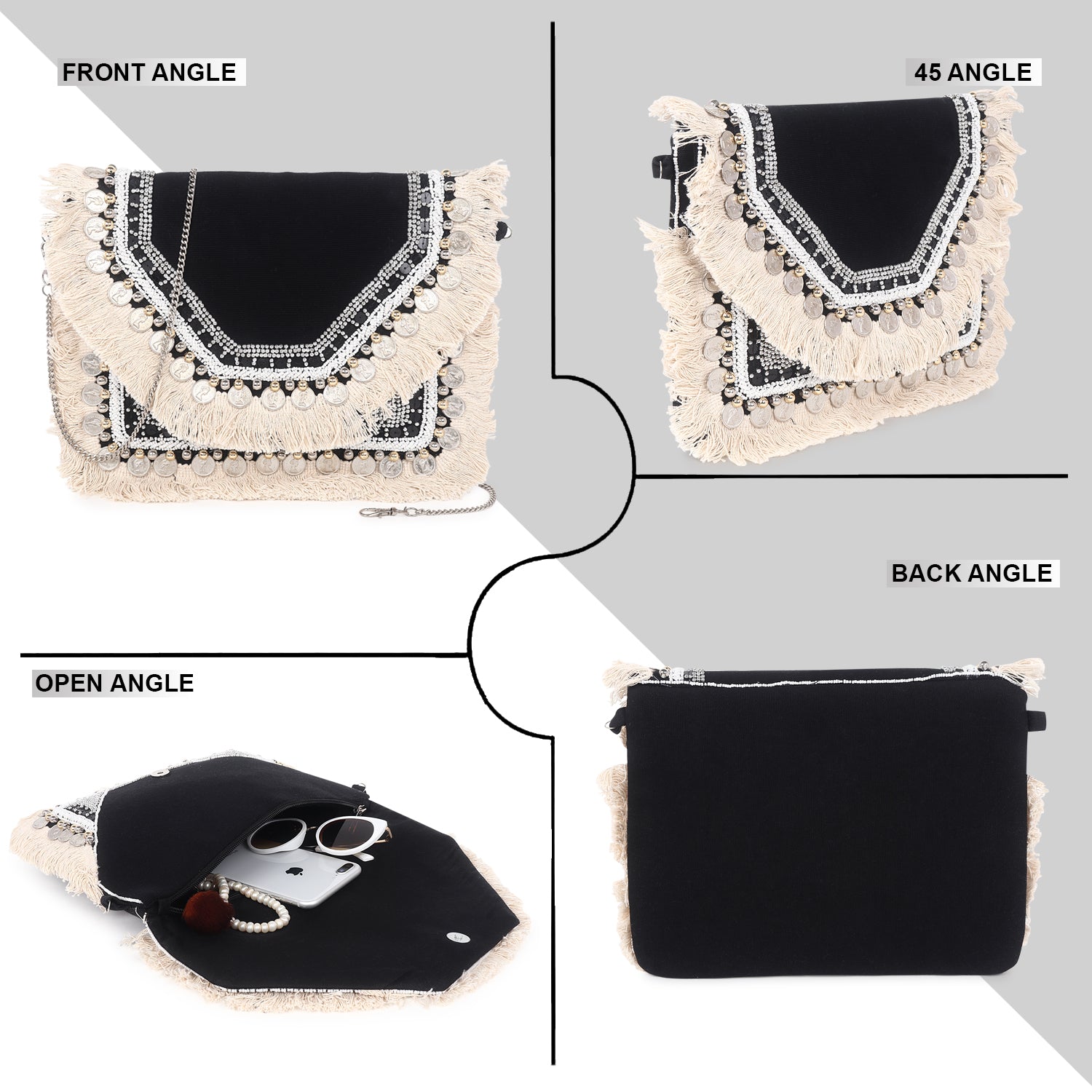 Swisni Banjara Boho Bag - SWIS-416 - Creative View