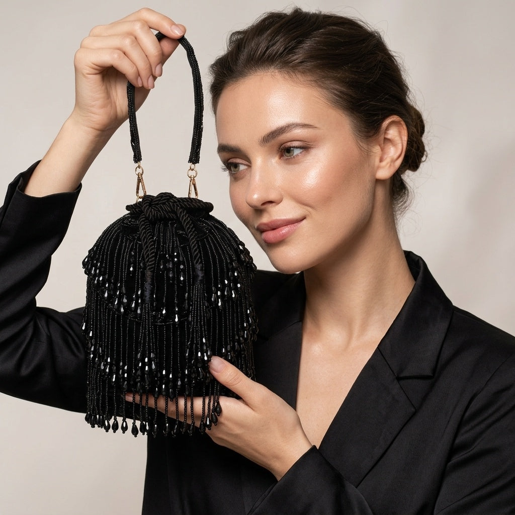 Swisni Luxury Hand-Embellished Wedding Potli Bag | SWIS-422