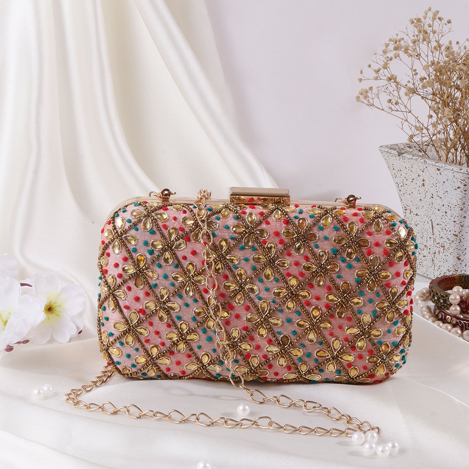 Swisni Embroidered Clutches - SWIS-424 - Detail View 12