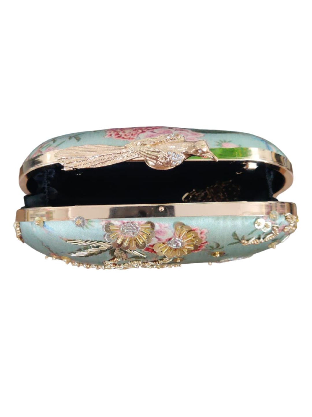 Swisni Printed Embroidery Clutch - SWIS-4351 - Detail View 4