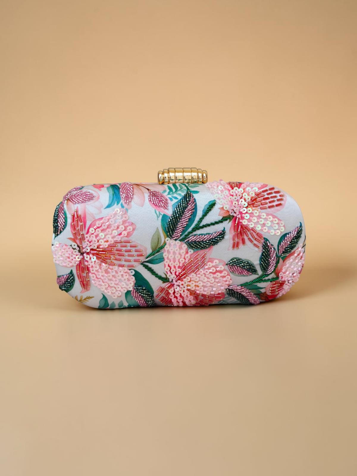 Swisni Printed Embroidery Clutch - SWIS-4394 - Creative View
