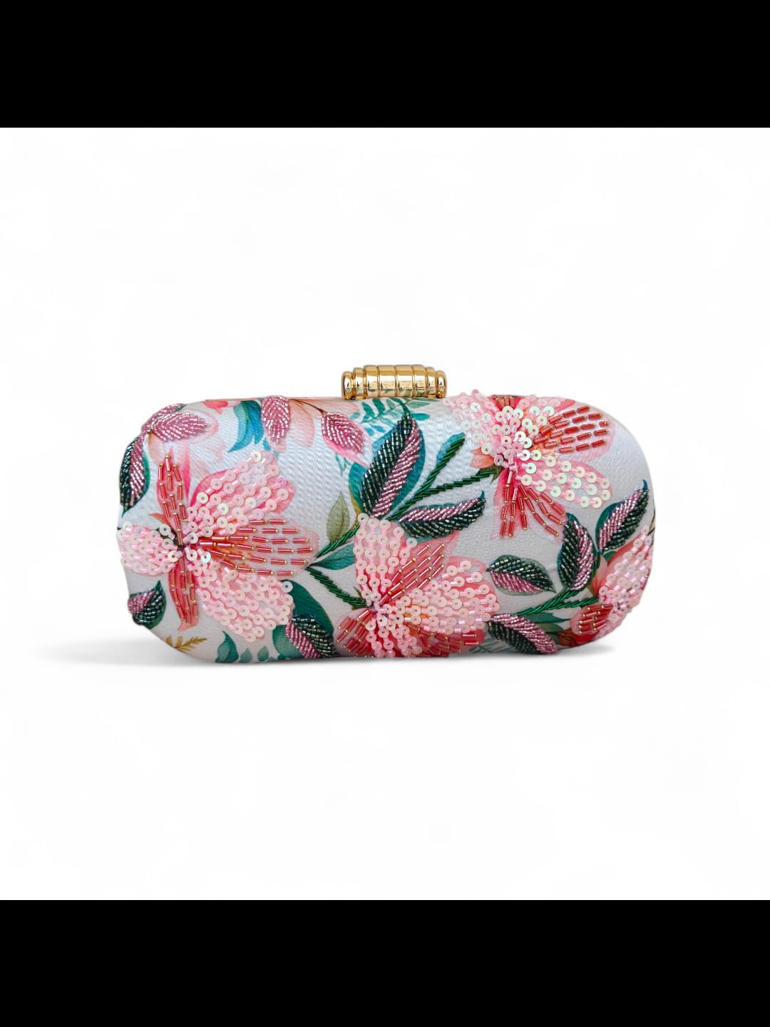 Swisni Printed Embroidery Clutch - SWIS-4394 - Detail View 2