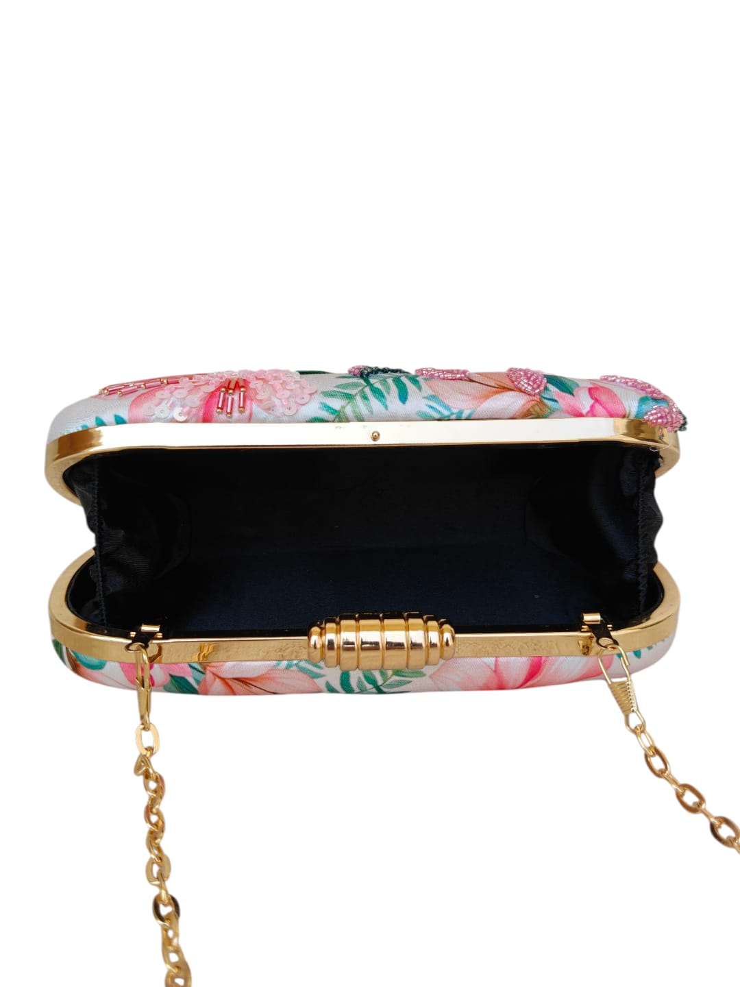Swisni Printed Embroidery Clutch - SWIS-4394 - Detail View 5