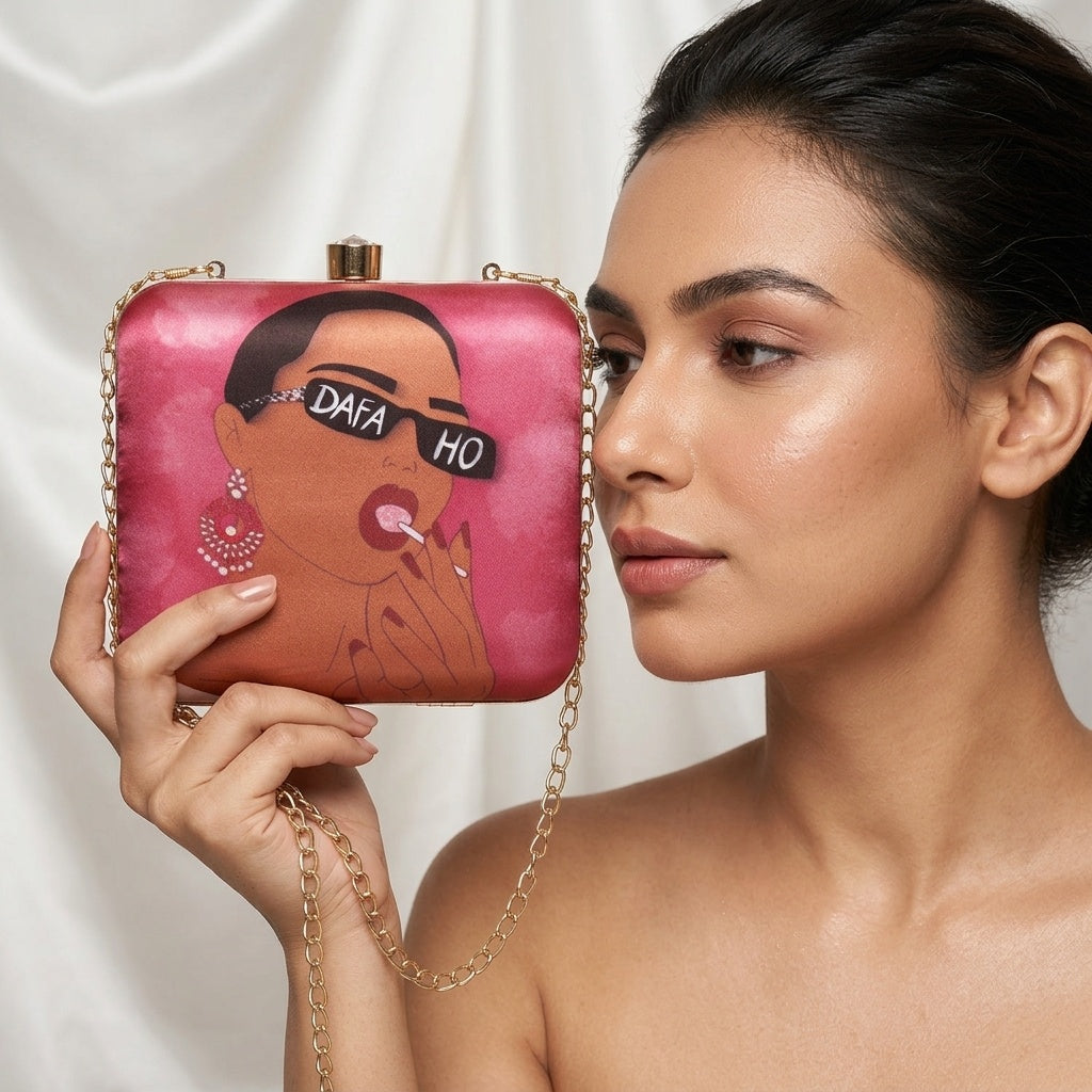 Swisni Premium Printed Clutch Bag for Women | Ethnic Evening Purse | Party Handbag | SWIS-440