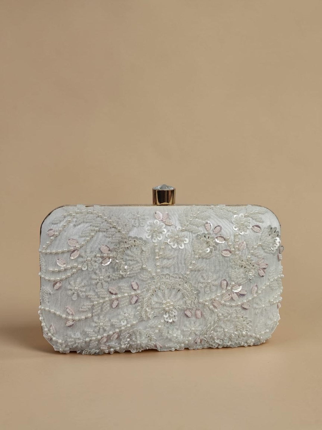 Swisni Luxury Hand-Embroidered Designer Clutch Bag | SWIS-4415