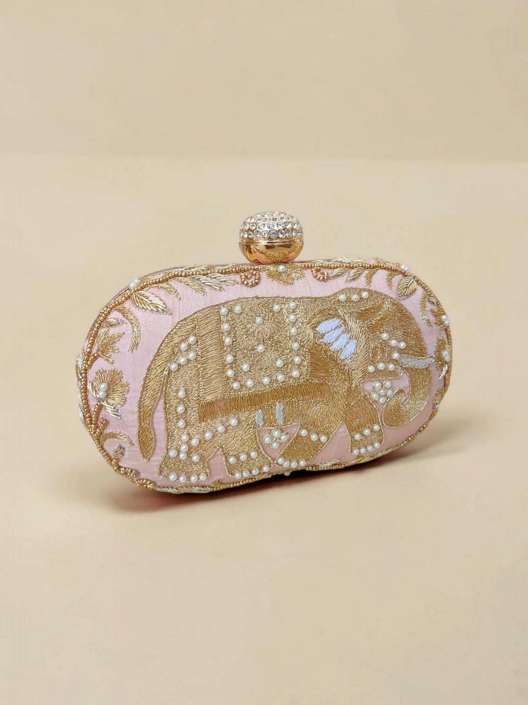 Swisni Luxury Hand-Embroidered Designer Clutch Bag | SWIS-4431