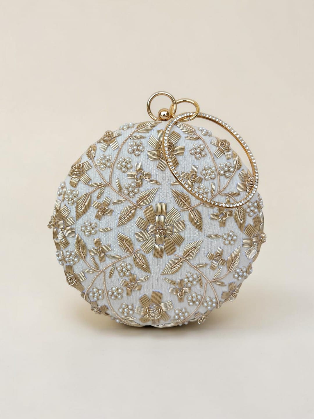 Swisni Luxury Hand-Embroidered Designer Clutch Bag | SWIS-4446