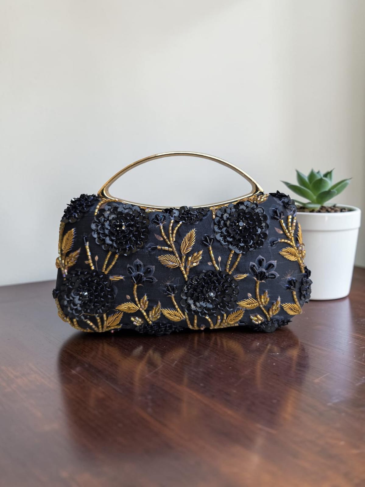 Swisni Premium Printed & Embroidered Luxury Clutch Bag | SWIS-4470