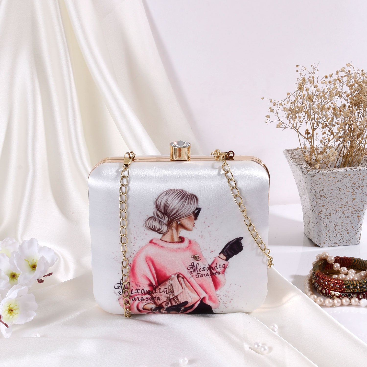 Swisni Printed Clutches - SWIS-450 - Creative View