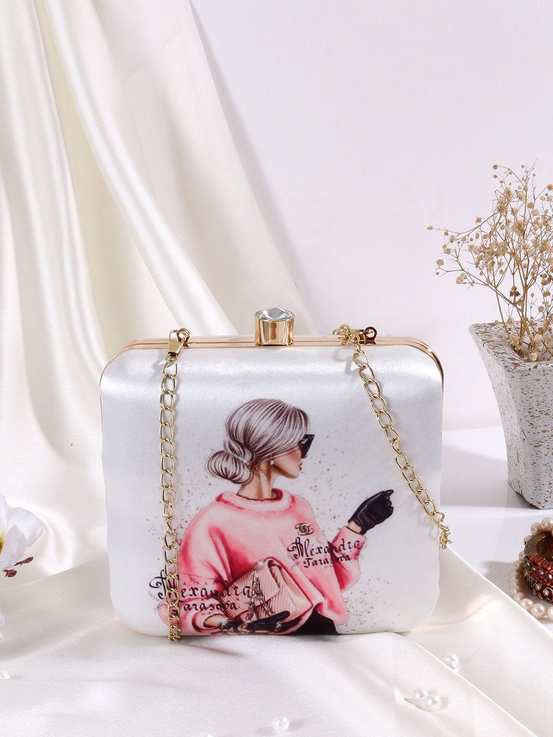 Swisni Printed Clutches - SWIS-450 - Detail View 10