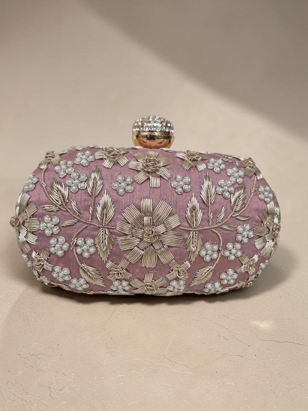 Swisni Luxury Hand-Embroidered Designer Clutch Bag | SWIS-4513