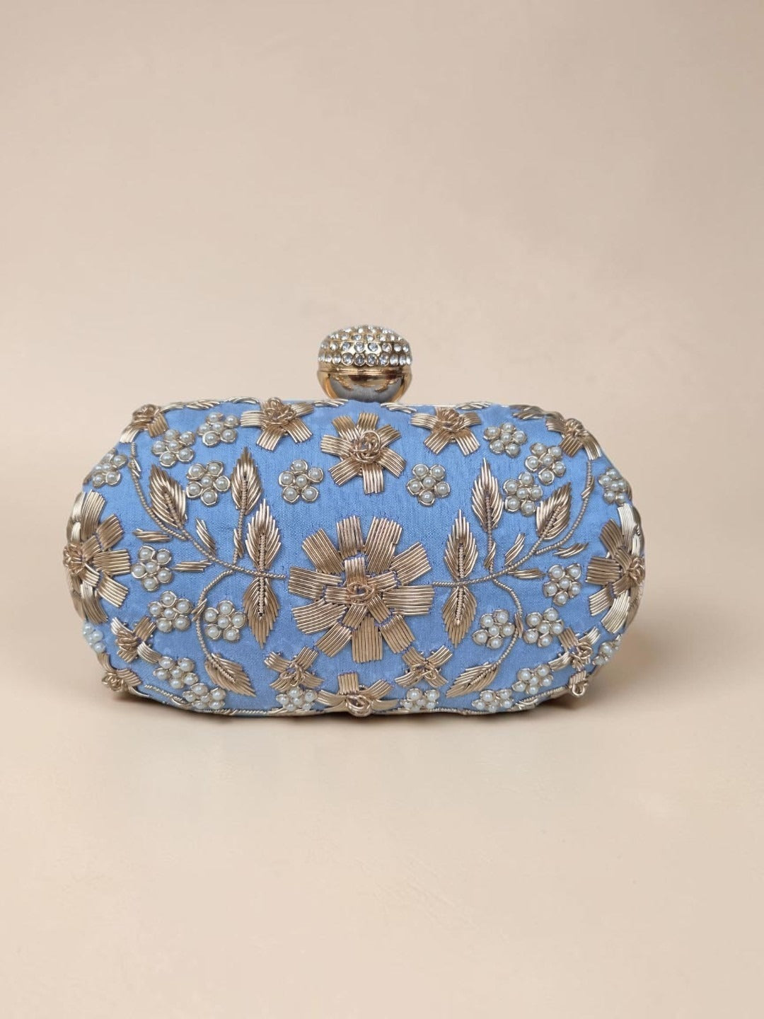 Swisni Luxury Hand-Embroidered Designer Clutch Bag | SWIS-4514