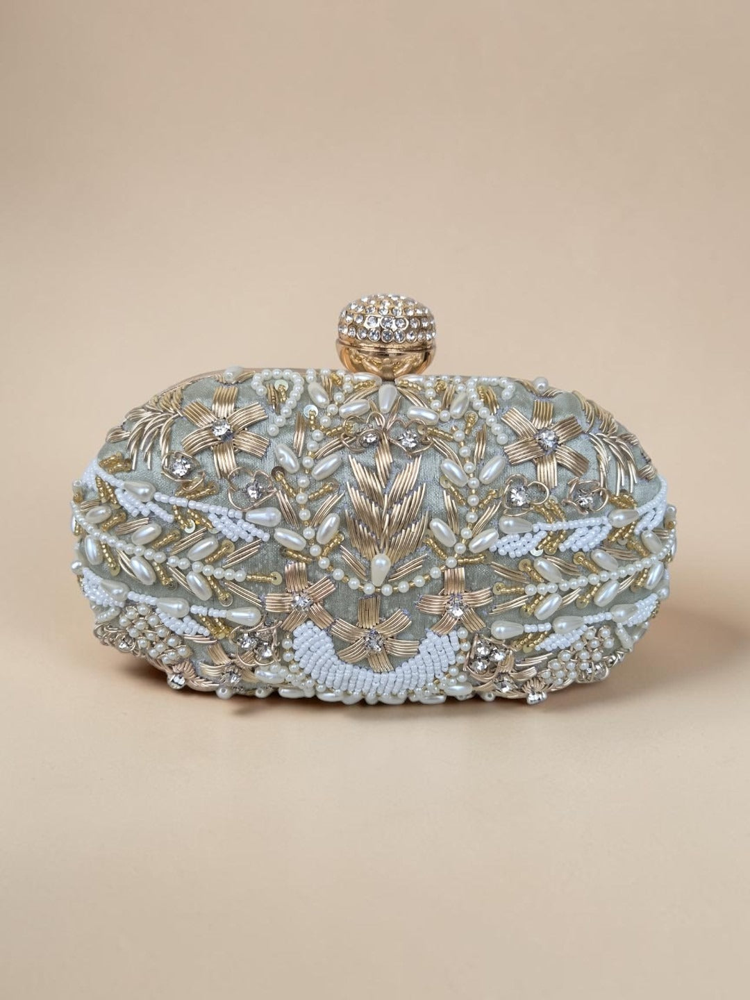Swisni Luxury Hand-Embroidered Designer Clutch Bag | SWIS-4515