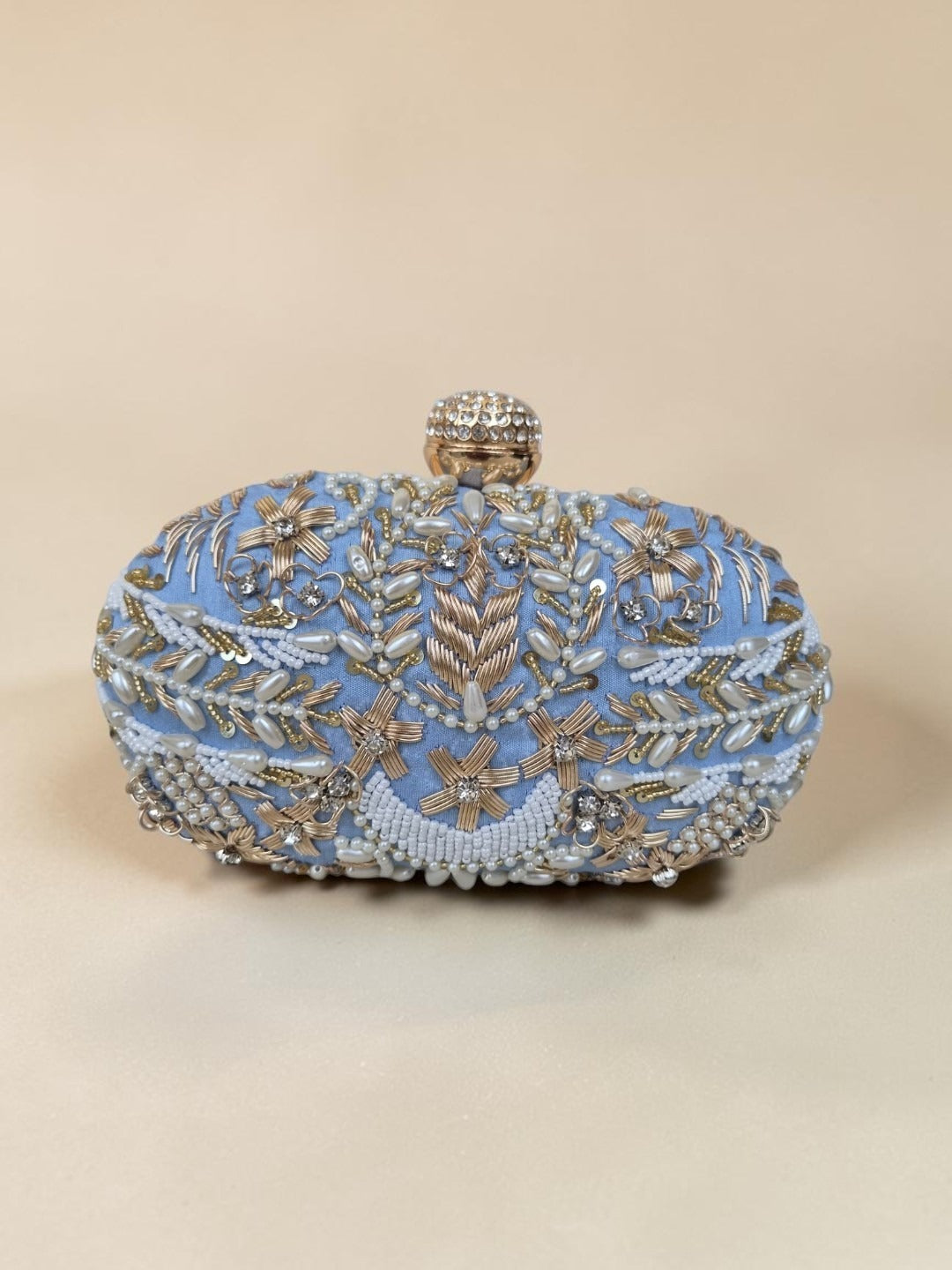 Swisni Luxury Hand-Embroidered Designer Clutch Bag | SWIS-4516
