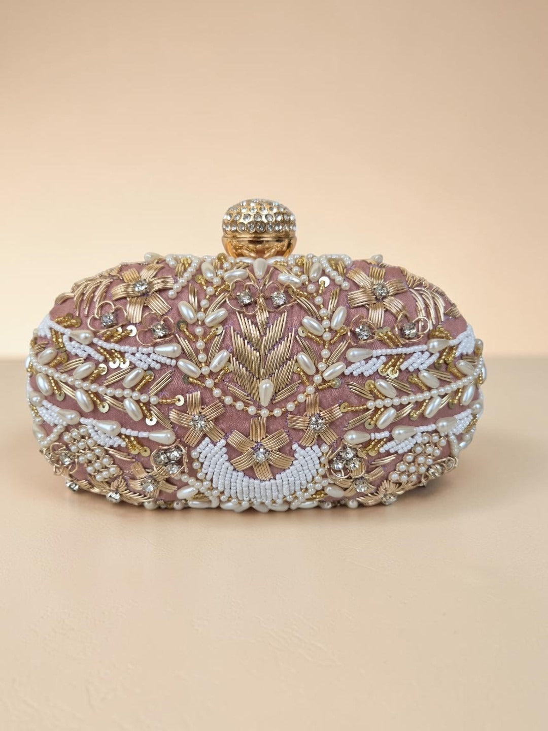 Swisni Luxury Hand-Embroidered Designer Clutch Bag | SWIS-4517