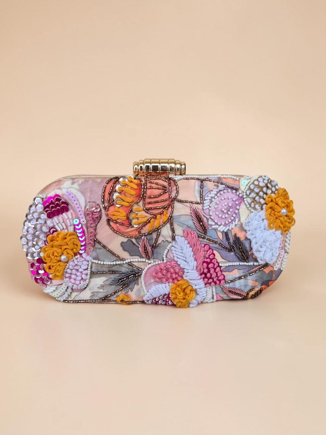 Swisni Premium Printed & Embroidered Luxury Clutch Bag | SWIS-4518