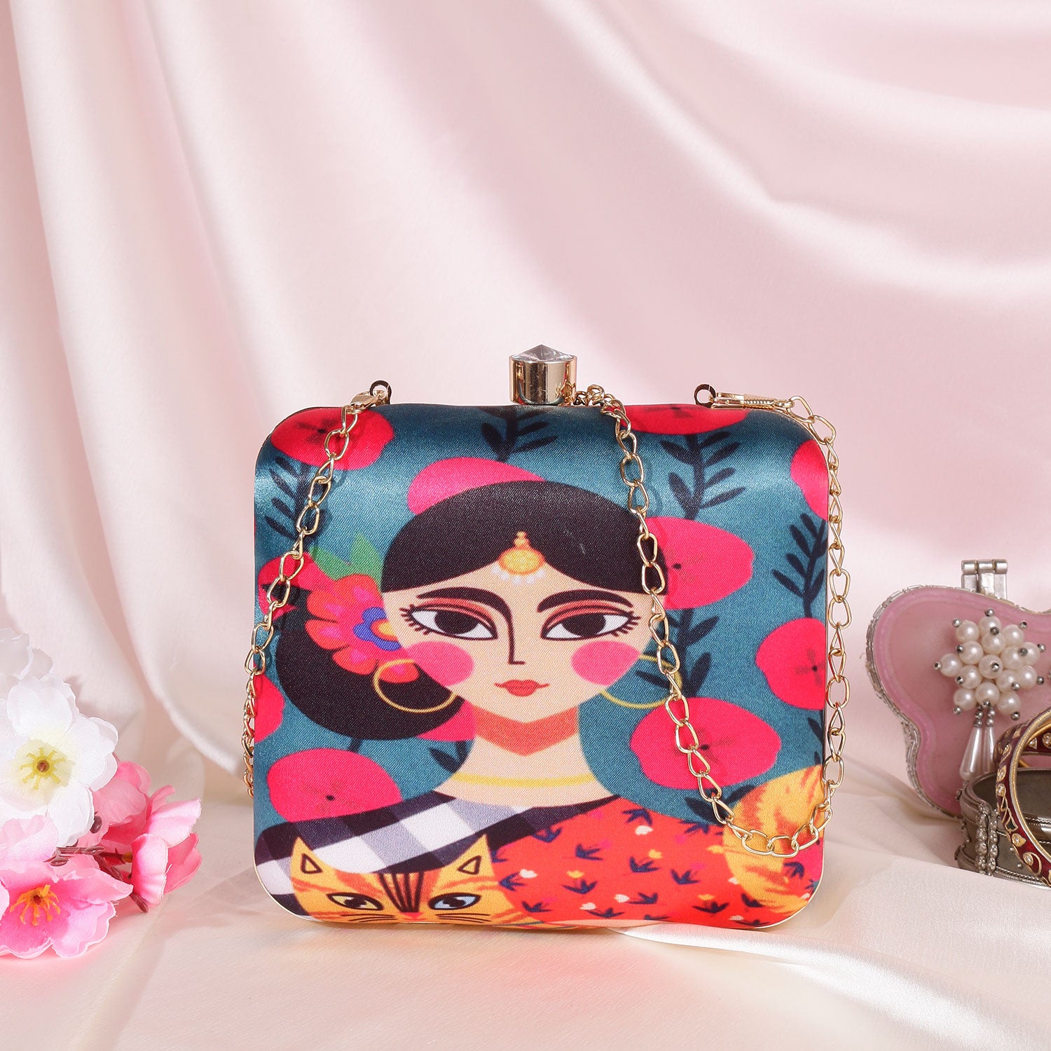 Swisni Printed Clutches - SWIS-465 - Detail View 2