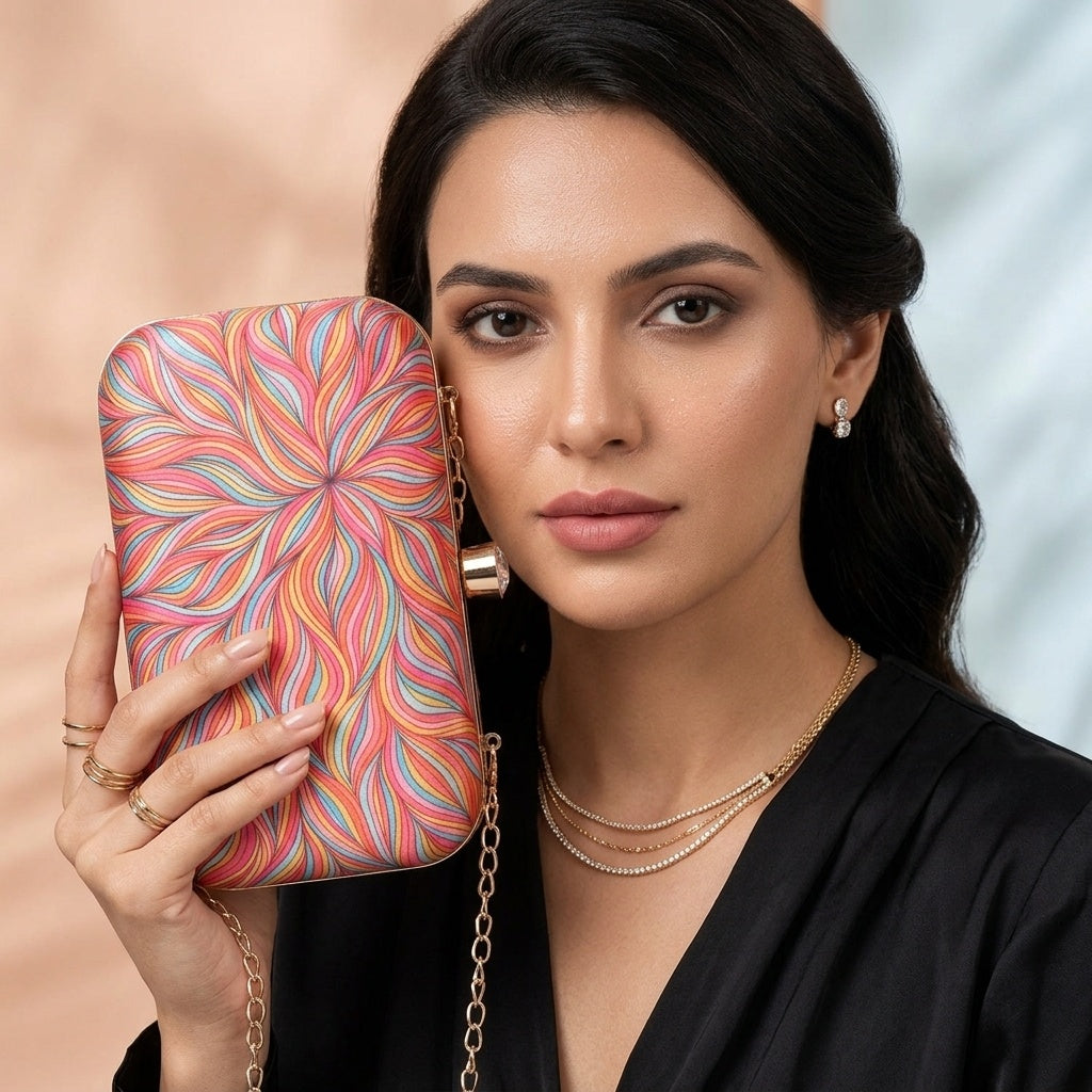 Swisni Premium Printed Luxury Clutch Bag | SWIS-468
