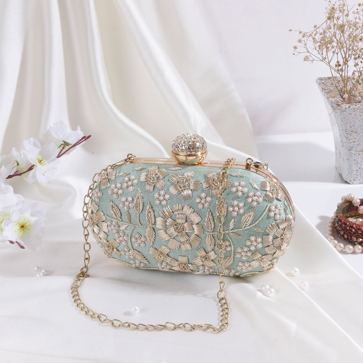 Swisni Embroidered Clutches - SWIS-481 - Detail View 2