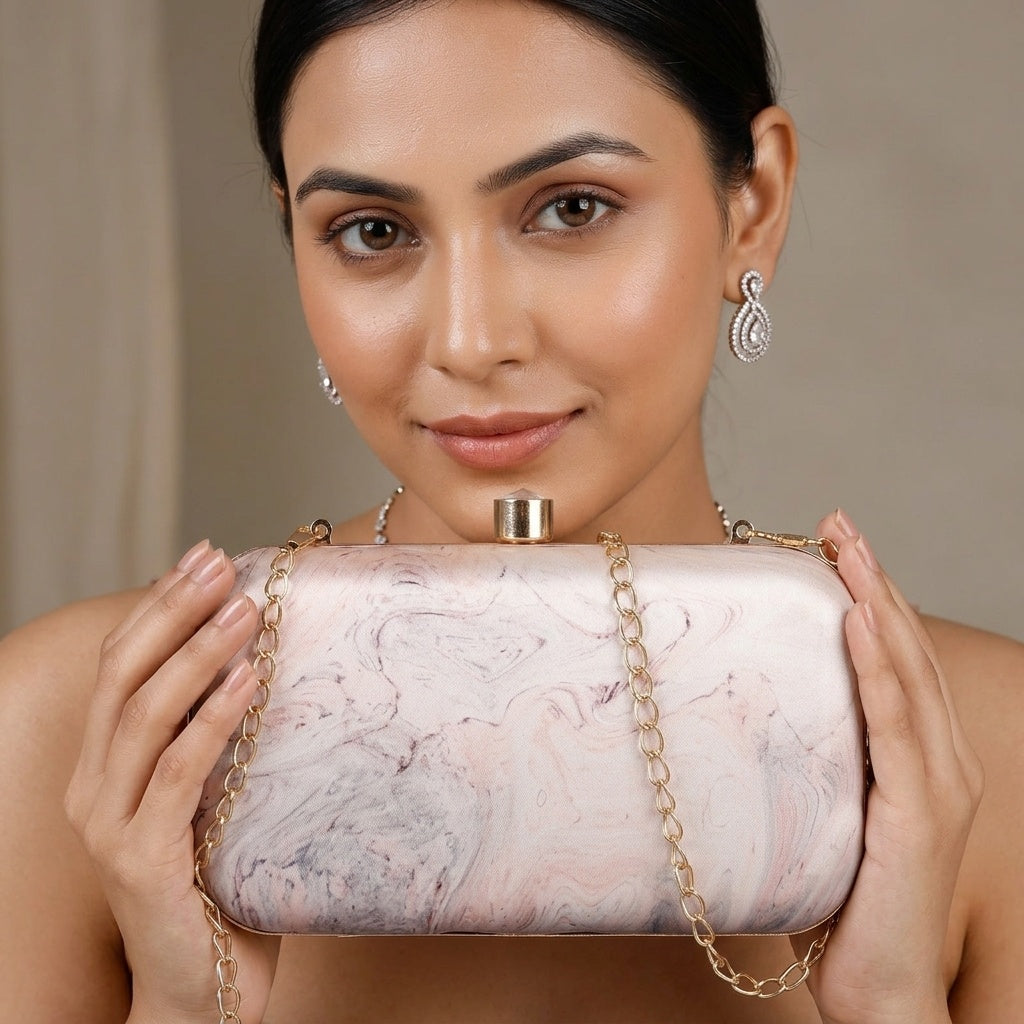 Swisni Premium Printed Clutch Bag for Women | Ethnic Evening Purse | Party Handbag | SWIS-48