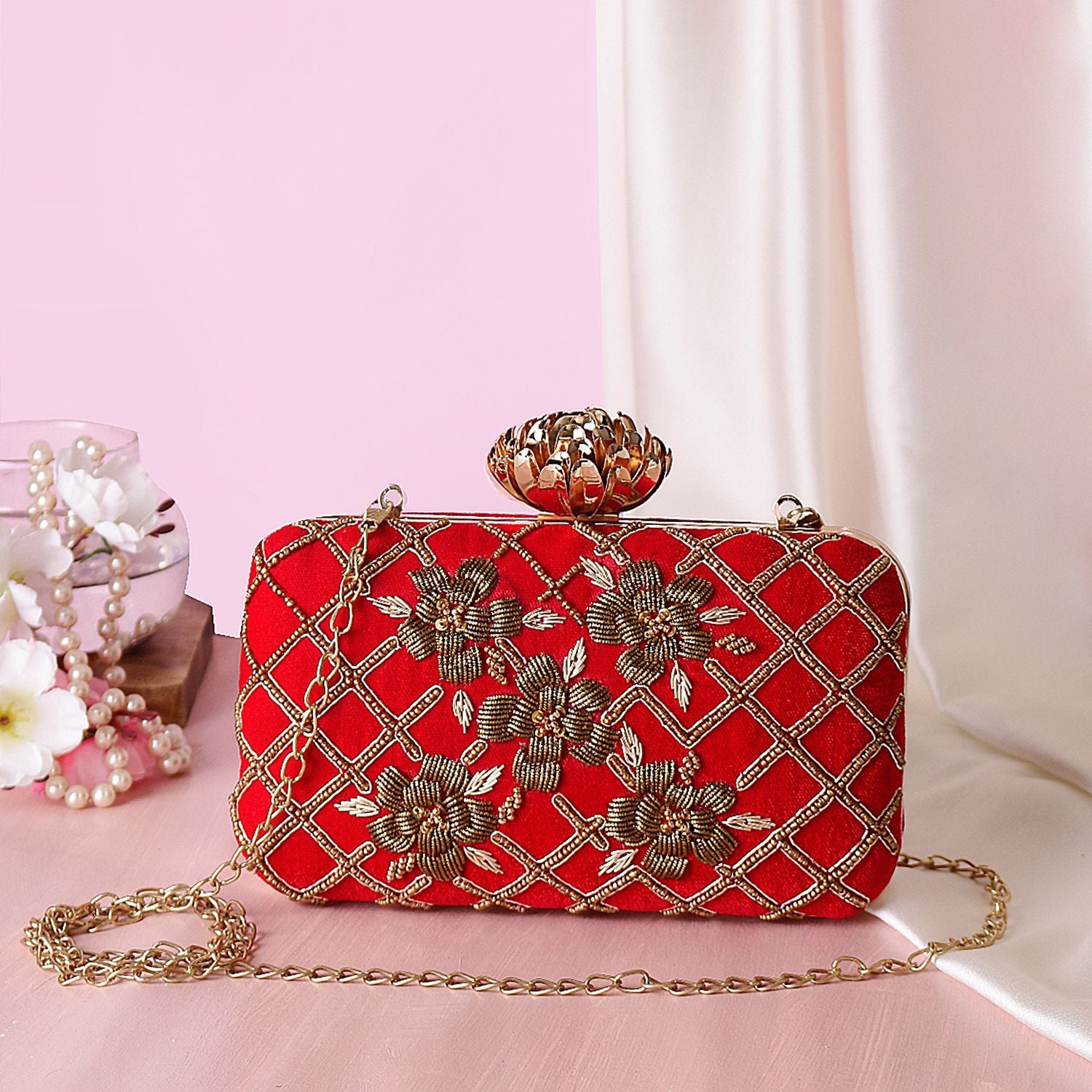 Swisni Embroidered Clutches - SWIS-497 - Detail View 9