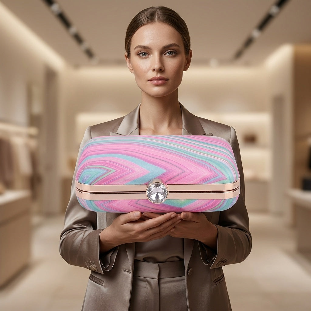 Swisni Premium Printed Luxury Clutch Bag | SWIS-536