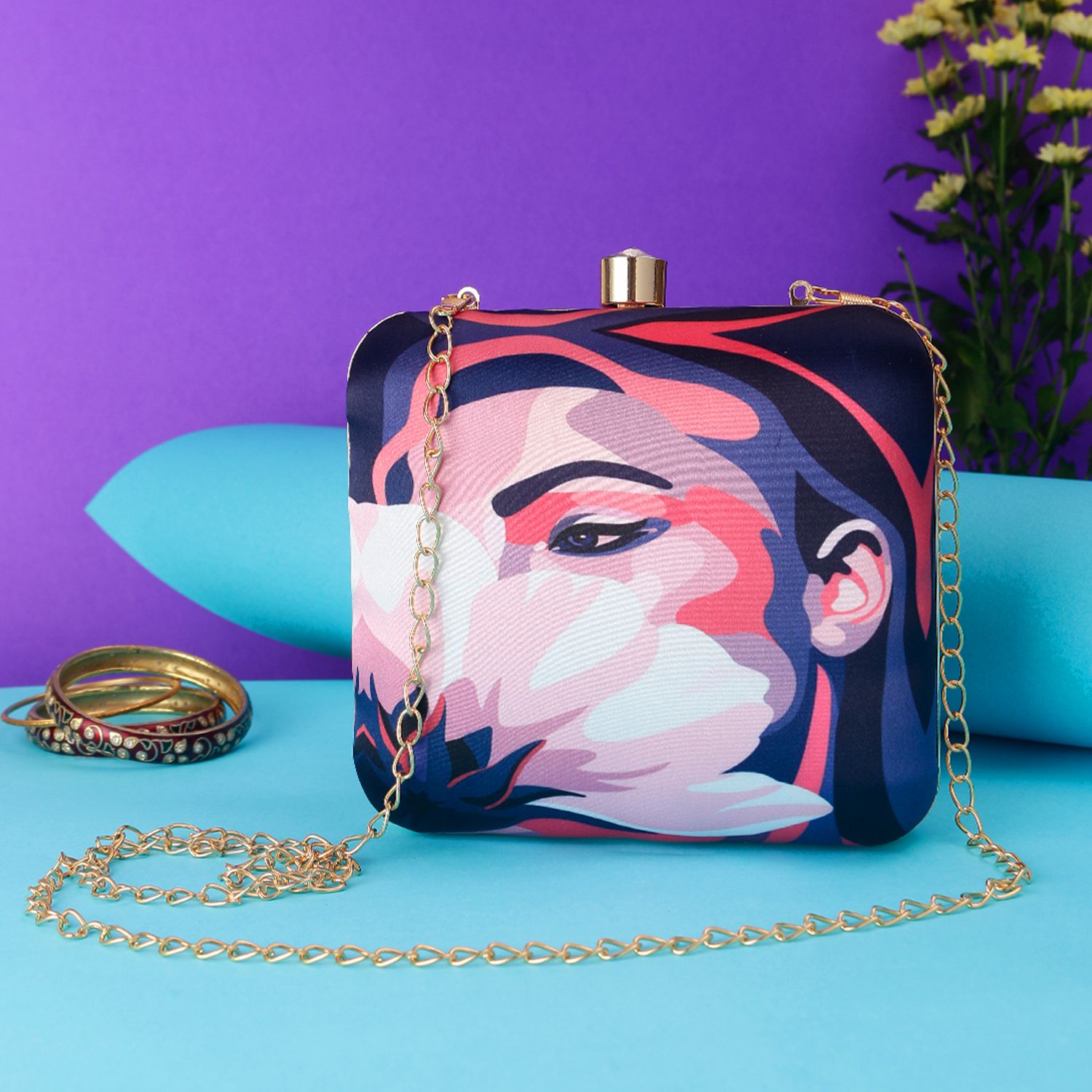 Swisni Printed Clutches - SWIS-539 - Detail View 8