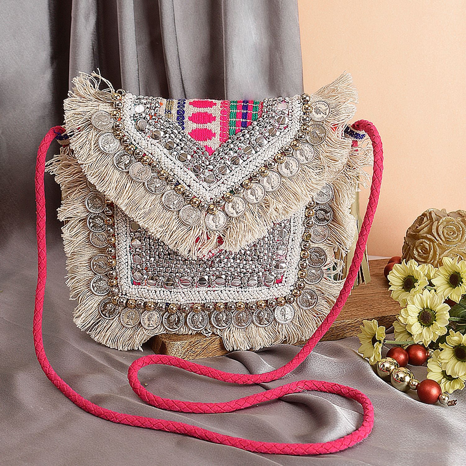 Swisni Banjara Boho Bag - SWIS-557 - Detail View 6