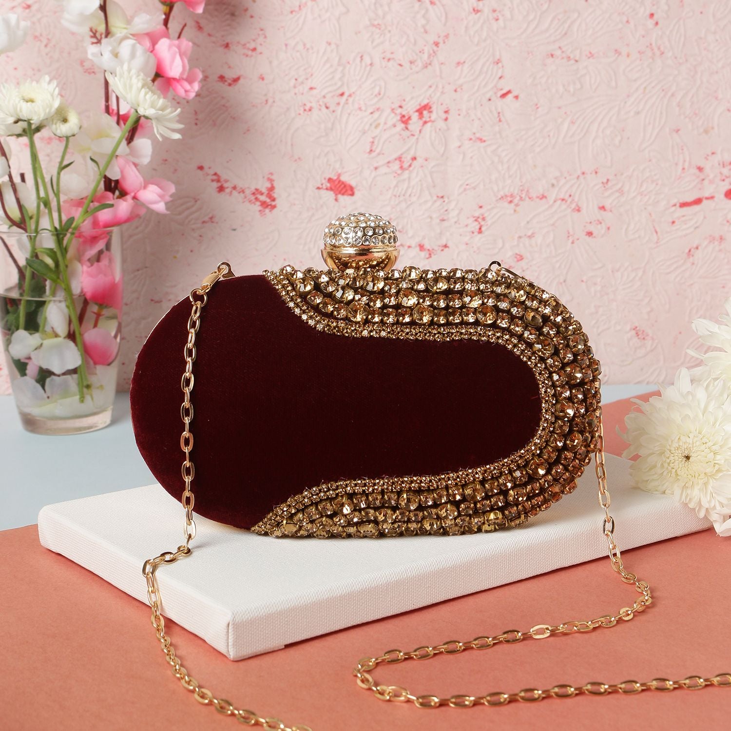 Swisni Embroidered Clutches - SWIS-585 - Detail View 3