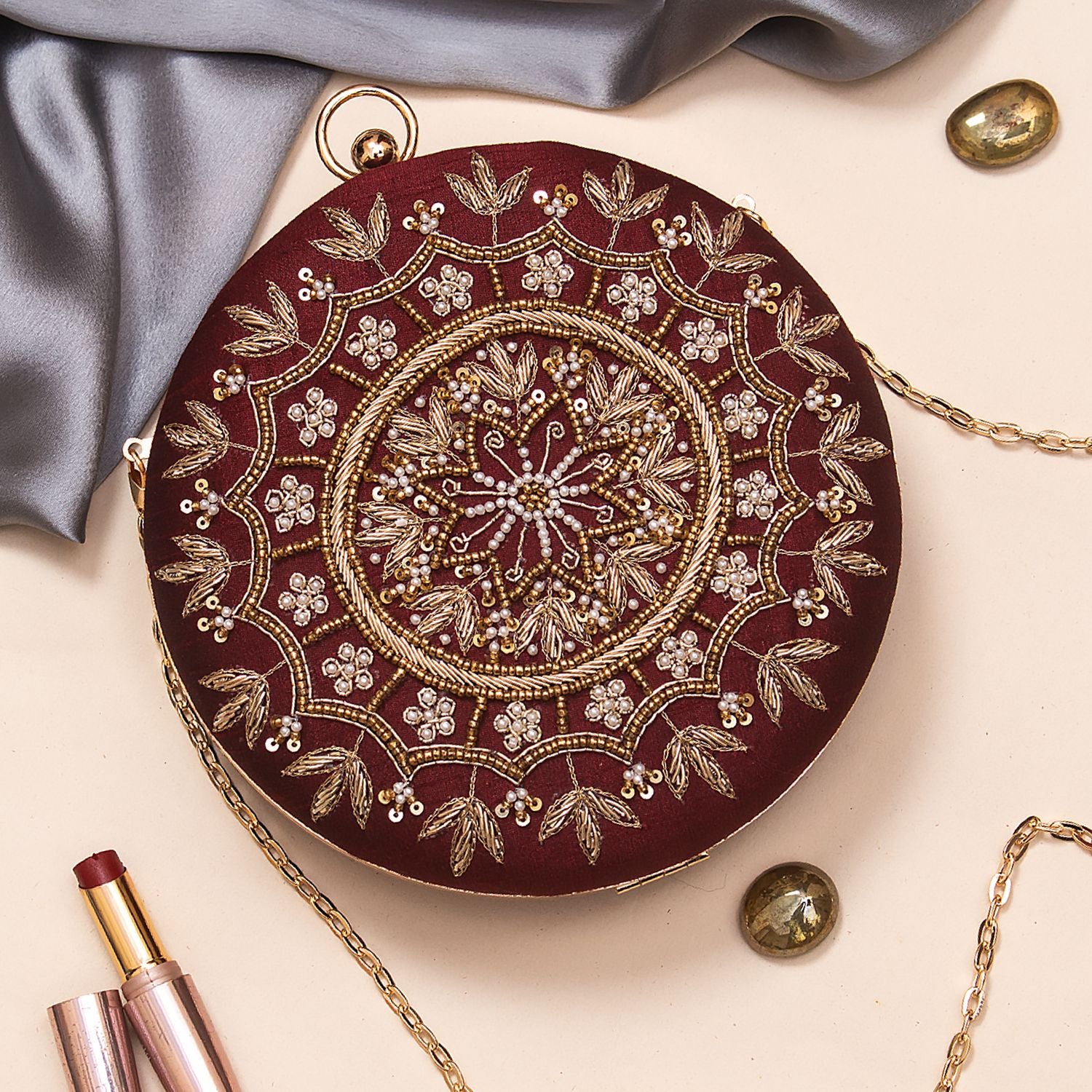 Swisni Embroidered Clutches - SWIS-740 - Detail View 2