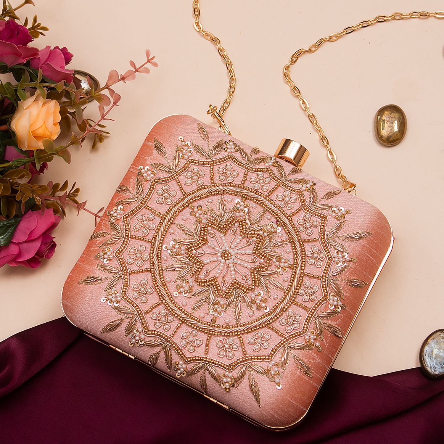 Swisni Embroidered Clutches - SWIS-756 - Detail View 2