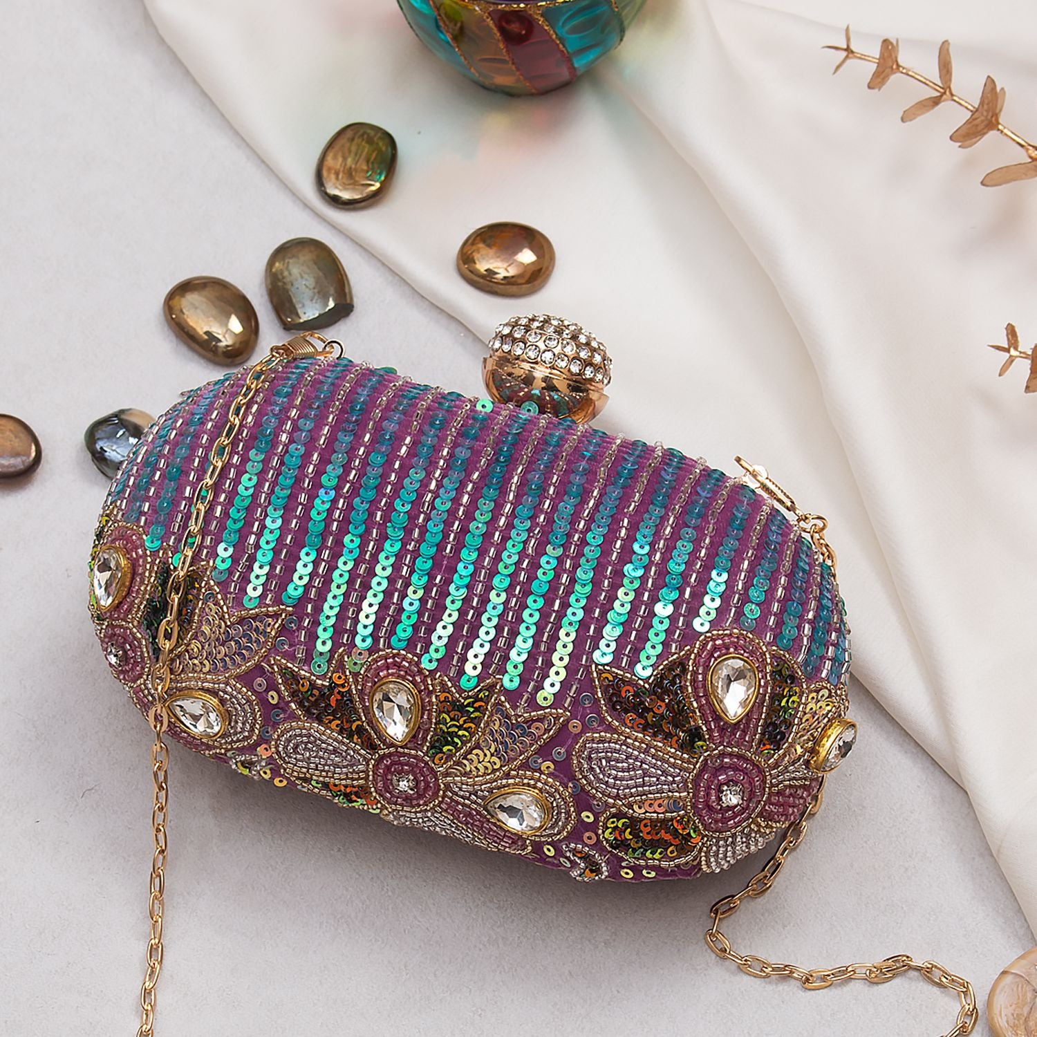Swisni Embroidered Clutches - SWIS-759 - Detail View 2
