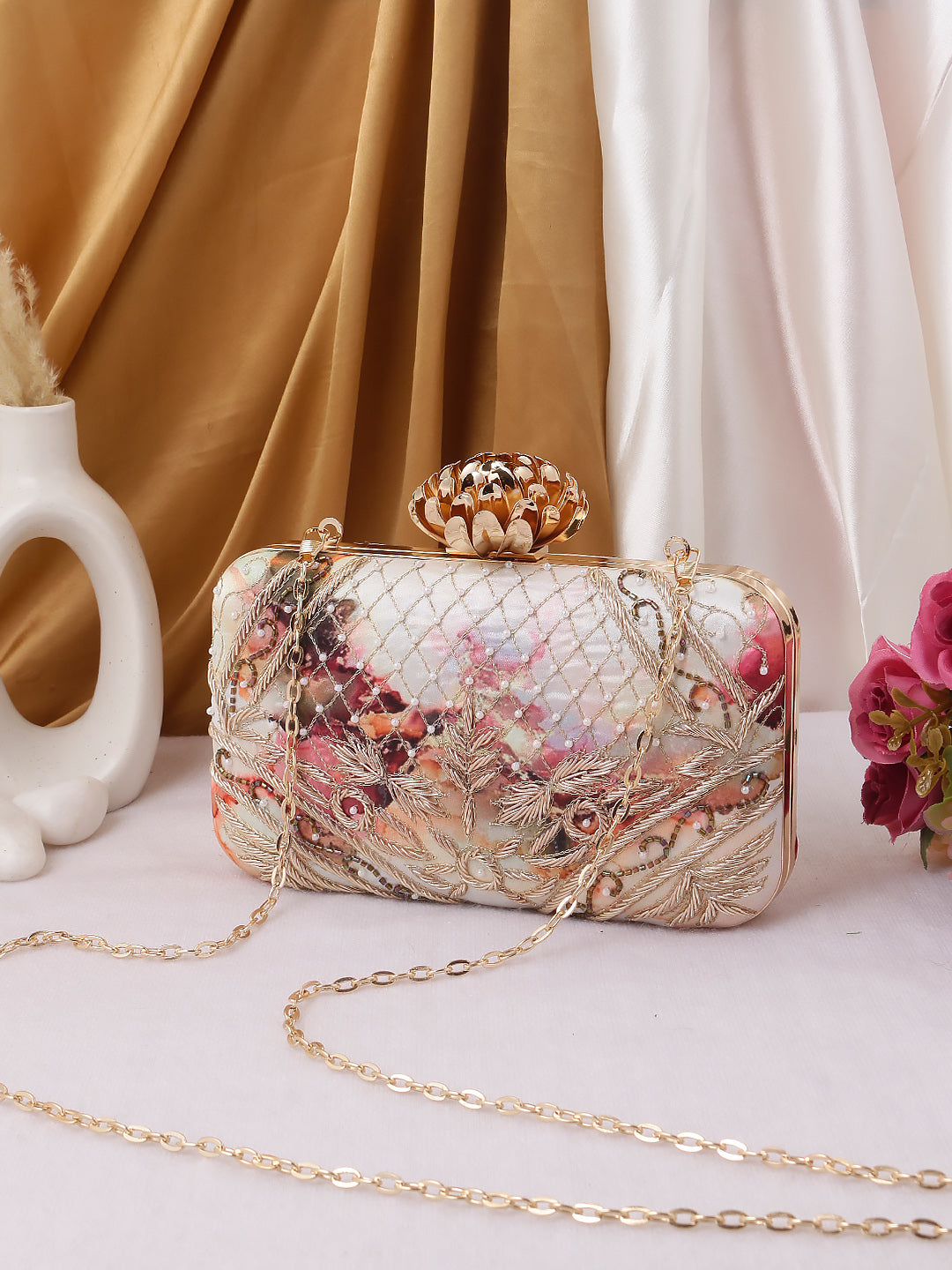 Swisni Printed Embroidered Clutches - SWIS-825 - Detail View 17