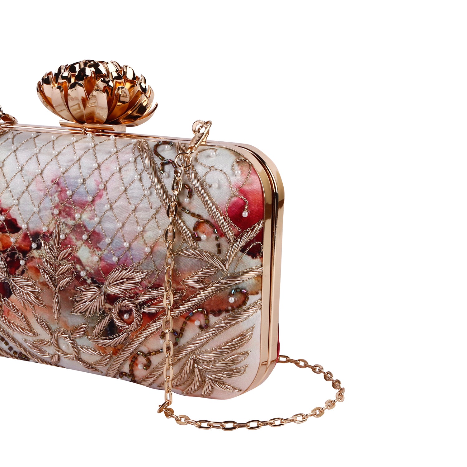 Swisni Printed Embroidered Clutches - SWIS-825 - Detail View 2