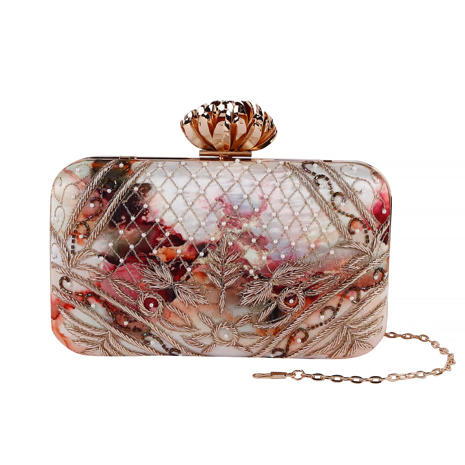 Swisni Printed Embroidered Clutches - SWIS-825 - Detail View 3