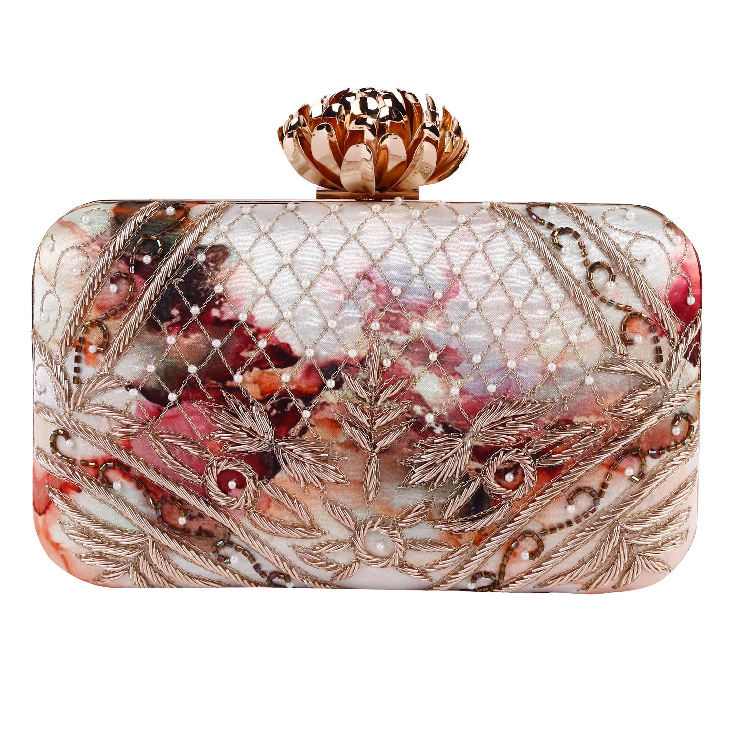 Swisni Printed Embroidered Clutches - SWIS-825 - Detail View 4