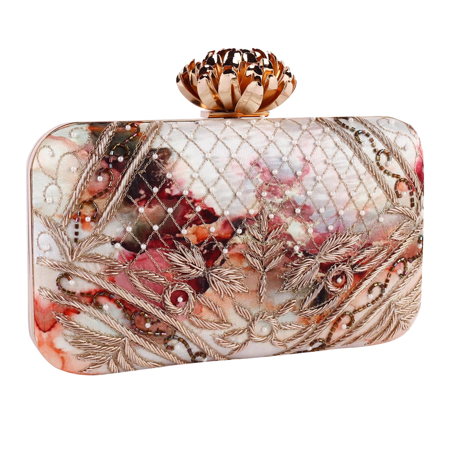 Swisni Printed Embroidered Clutches - SWIS-825 - Detail View 7
