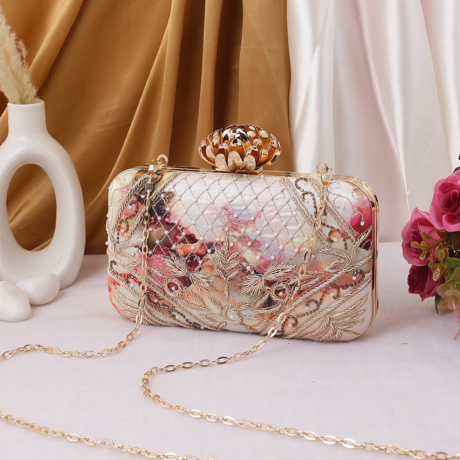 Swisni Printed Embroidered Clutches - SWIS-825 - Detail View 8