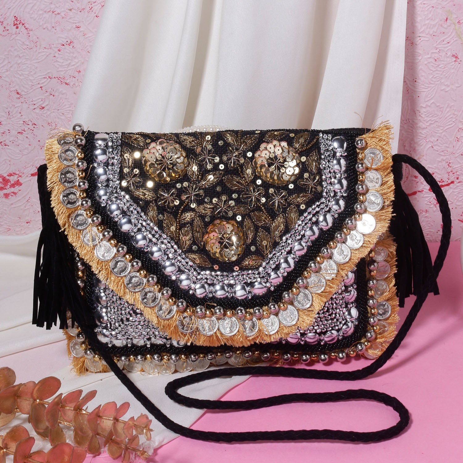 Swisni Banjara Boho Bag - SWIS-841 - Detail View 6