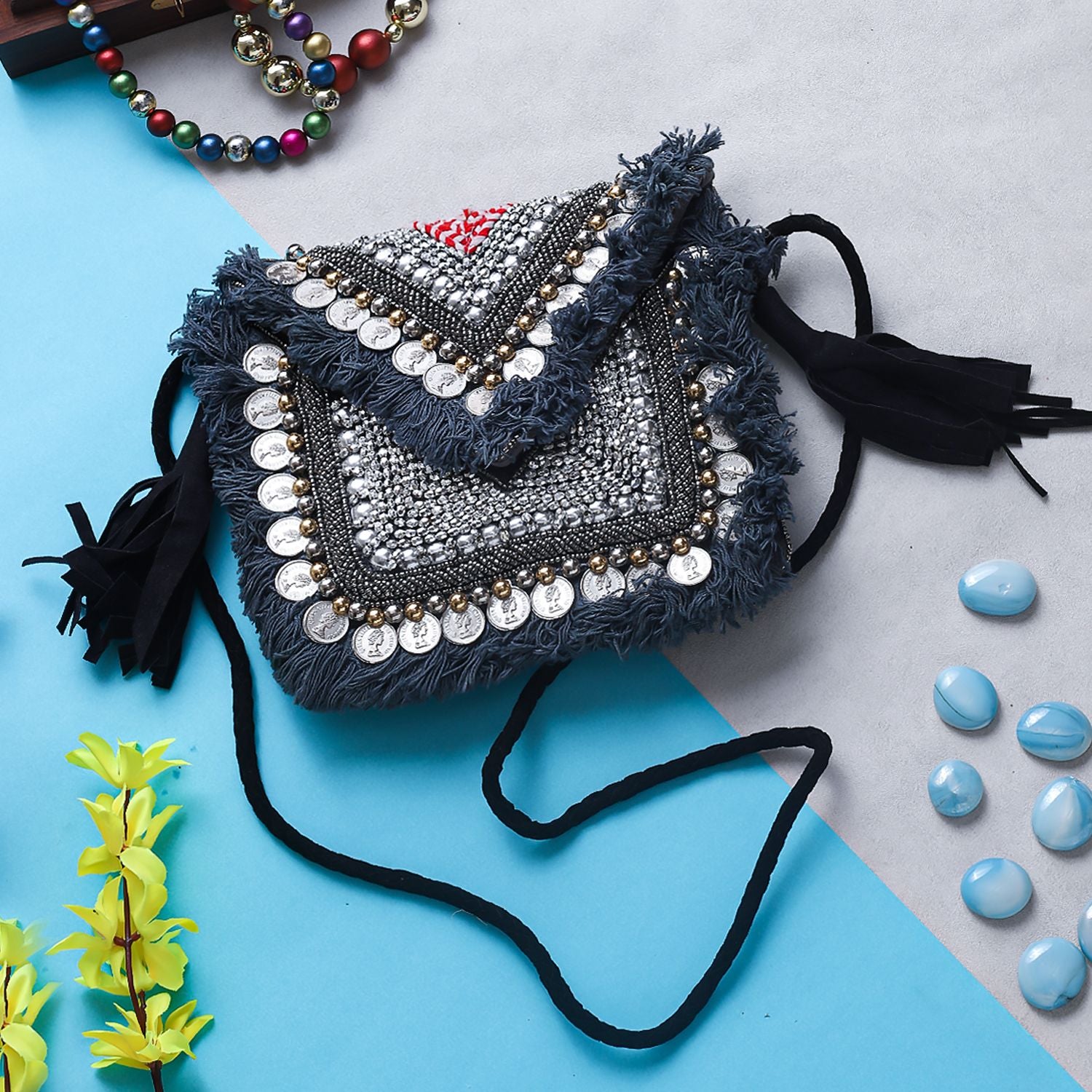 Swisni Banjara Boho Bag - SWIS-902 - Detail View 7
