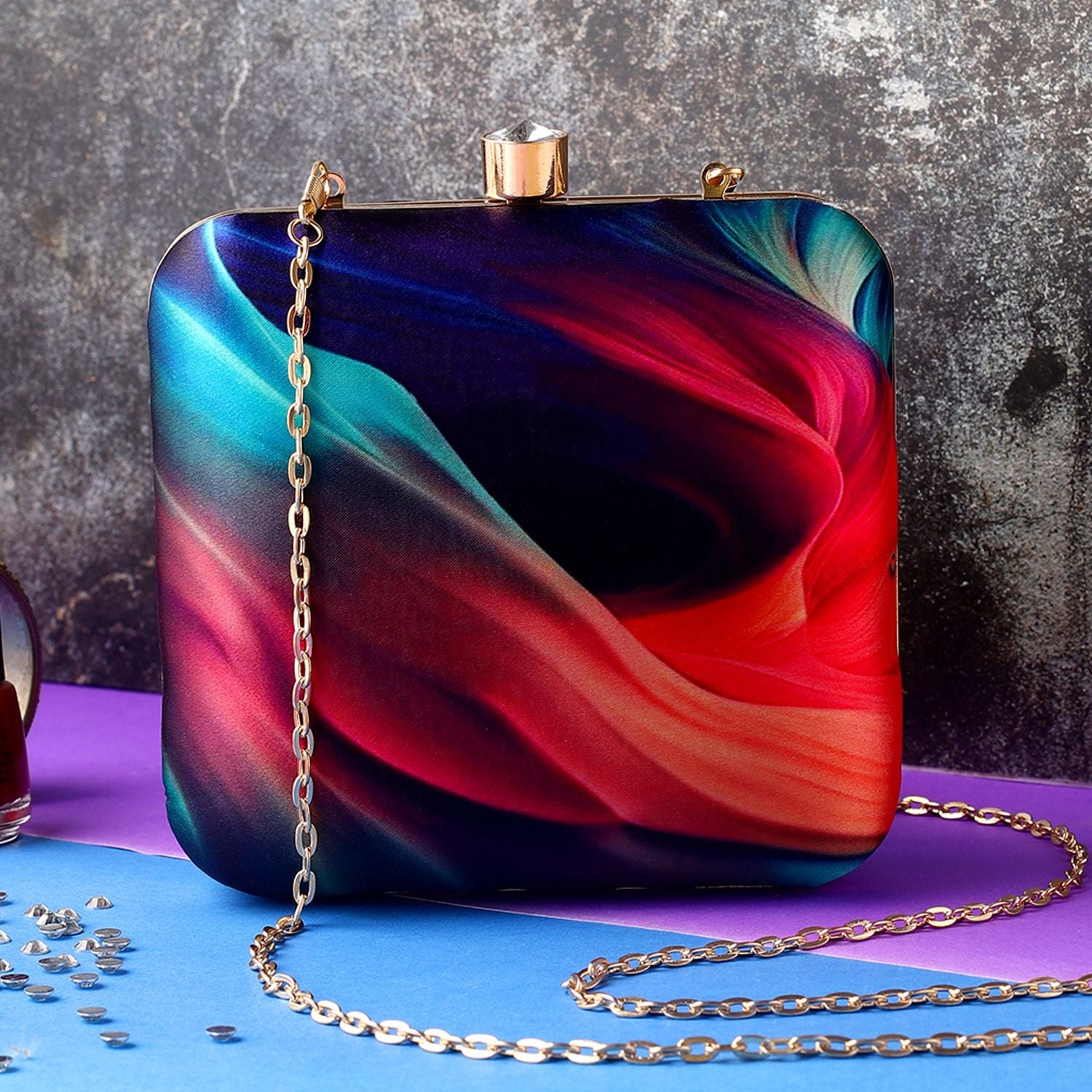 Swisni Printed Clutches - SWIS-916 - Creative View