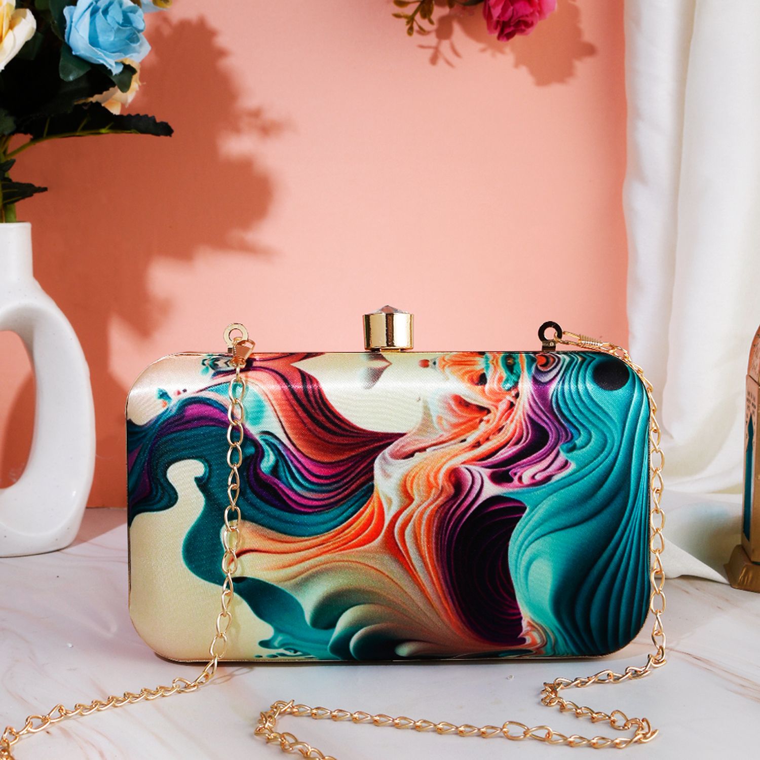 Swisni Printed Clutches - SWIS-980 - Detail View 8